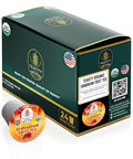 Organic Hibiscus Sabdariffa Tea Pods with Peach, Mango, & Passionfruit - Naturally Decaf Tea - Hawaiian Fruit Tea by Teavity (24 Tea Pods)