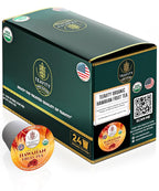 Organic Hibiscus Sabdariffa Tea Pods with Peach, Mango, & Passionfruit - Naturally Decaf Tea - Hawaiian Fruit Tea by Teavity (24 Tea Pods)