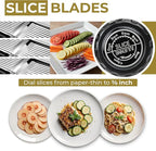 Gramercy Adjustable Mandoline Slicer for Kitchen, Potato Cutter, Vegetable Chopper, Mandolin, Cucumber Slicer- INCLUDING one Pair Cut-Resistant Gloves and Waffle Fry Cutter