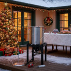 CreoleFeast Aluminum 30 Qt. Turkey Fryer Pot Set, 50,000 BTU Propane Turkey Fryer Burner for Outdoor Cooking, TFS3000L