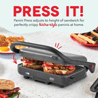 Dash MultiMaker® Flex Press Grill System, Grill and Griddle - Nonstick Removable Plates - Indoor Countertop Electric Grill for Sandwiches, Burgers, and Breakfast - Forged Iron