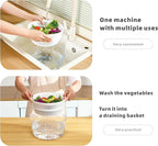 Subbuteo Electric Salad Spinner 4Qt – Rechargeable Lettuce Washer & Vegetable Dryer with 2+ Month Battery Life, Type-C, Detachable Parts, Spin Dry Kitchen Gadget for Greens Herbs Berries