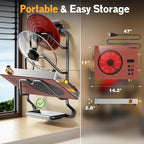 Single Burner Electric Cooktop - 110V 1800W Portable One Burner Hot Plate, Countertop Electric Stove top for Home, Camping, RV, Timer, Child Lock, Steam, BBQ, Stir Fry, 120V Plug in (Orange)