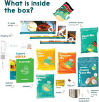 eat2explore Cooking Kits for Kids 14 Pcs – Interactive & Educational Kids Cooking Sets Real for Ages 5 and Up,3 Recipe Cards & Global Ingredients – Fun for Young Chefs (Kenya Edition)