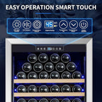 ORYMUSE Large 200 Bottle Wine Fridge - 24 Inch Wine Cooler Refrigerator, Freestanding and Built-in Design, Upgraded Compressor Cooling, Intelligent Temperature Memory