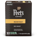 Peet's Coffee K-Cup Coffee Pods for Keurig Brewers, Medium Roast, Pods, Big Bang, 22 Count (Pack of 1)