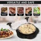 Chicken Shredder Tool Twist – Large Chicken Breast Shredder & Grinder with Meat Tenderizer & Cleaning Brush – BPA-Free, Ergonomic Design for Shredded Chicken, Pulled Pork, Beef & More
