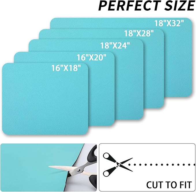 HotLive Dish Drying Mat for Kitchen Counter, Heat Resistant Drainer Mats with Non-slip Rubber Backed, Hide Stain Kitchen Super Absorbent Draining Mat, Easy to Clean Dish Rack Pad, Teal 16"x18"