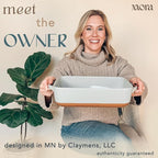 Mora 9x13in Deep Porcelain Baking Dish - Oven to Table, Freezer Safe