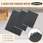 Plastic Cutting Boards for Kitchen, 3-Piece Large Cutting Board Set Dishwasher Safe Chopping Boards with Non-slip Feet and Juice Grooves, Turquoise, Kikcoin