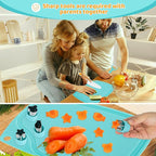 Kids Cooking Sets Baking Set with Storage Container 37 Piece Real Cooking Supplies with Cooking Utensils Cookbook Knives Apron for Girls Boys