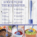 2 Pack Meat Chopper, 5 Curve Blades Ground Beef Masher, Nylon Hamburger Chopper Utensil Non-scratch Utensils-Purple