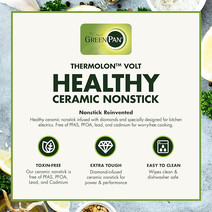 GreenPan Elite 4-Square Belgian & Classic Waffle Maker,Healthy Ceramic Nonstick Dishwasher Safe Plate, Adjustable Shade/Crunch Control, Wont Overflow, Easy Clean, Breakfast,PFAS-Free,Graphite
