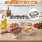60 Pack Disposable Foil Loaf Pans with Lids Combo Set,30 Pack 8.7x4.6x2.5 Aluminum Loaf Pans & 30 Pack 8x4.3x2 Aluminum Bread Pan For Baking Cakes Bread Meat.