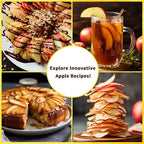 Newness 5.12 In Large Apple Slicer, Cut 12 Thin Slices All the Way Through, HEAVY - DUTY Stainless Steel Apple Corer & Slicer for Fruits & Vegetables - Dishwasher Safe
