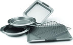 Anolon Advanced Nonstick Bakeware Set / Baking Pans with Grips - 5 Piece, Gray,57327,Graphite