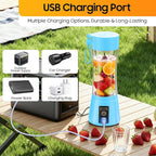 Portable Blender for Smoothies & Shakes - Cordless Personal Size Mini Blender with BAP Free Juice Cup, USB Rechargeable Suit for Sports/Picnic