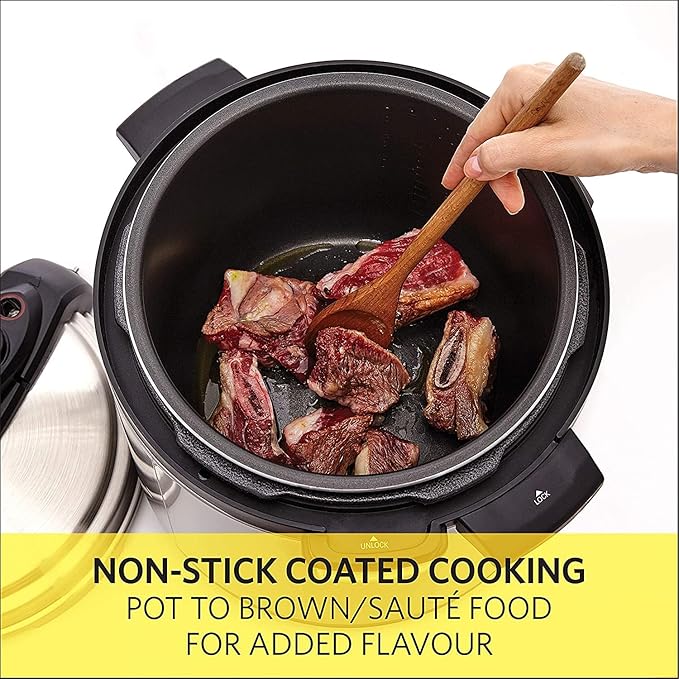 8qt stainless steel Pressure Cooker | 24-hour Presetting electric rice cooker, 14 in 1 slow cooker with temperature control | LED Multifunction Steamer, Food Warmer with nonstick pot