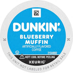 Dunkin' Blueberry Muffin Flavored Coffee, 10 Keurig K-Cup Pods