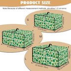 Four Leaf Clover Print St. Patrick's Day Toaster Oven Cover Anti Scratch Microwave Cover for Kitchen Countertop Appliance Dust Protector Decorative Oven Accessories, Green, S