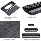 Boao 3 Pcs Rectangular Tart Pans 14‘'/10‘'/4‘' Nonstick Quiche Pan with Removable Loose Bottom Fluted Edges for Thanksgiving Christmas Pies, Biscuits, Cakes, Desserts, Bread