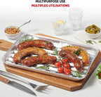 Starfrit 30-Pack Aluminum Grilling Trays - Recyclable - Disposable - Perfect for BBQ