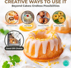 O’Creme Bakeable Plastic Mini Cake Pan & Jello Mold – Non-Stick Silicone Baking Pan – Reusable Mold For Baking, Desserts and More – 25 QTY Pack