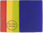 Dexas Heavy Duty Grippmat Flexible Cutting Board Set of Four 8 x 11 inches