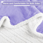 Electric Heated Blanket Full Size - 72"x84", Soft Flannel Heating Blanket, 10 Heating Levels, 1-12 H Auto Shut Off, Breathable Warm and Washable for Bed, Light Purple