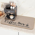 Findosom Dish Drying Mat, 17"x 32" Super Absorbent & Hide Stain Coffee Mat, Cuttable Drying Mat for Kitchen Counter, Coffee Bar Accessories, Under Dish Rack, Coffee Maker, Espresso Machine, Linen