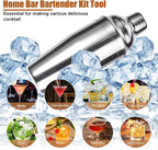 Cocktail Shaker Set,12 Piece 25oz Bartender Kit with Stand,Bar Set for Mixed Drink, Professional Bar Accessory : Shaker,Jigger,Strainer,Muddler,Liquor Pourers, House Warming Gifts