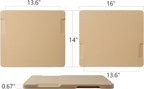 Large Pizza Stone, 16"x14" Rectangular Pizza Stone for Oven Grill BBQ, Baking Stone for Pizza Bread, Unique Built-in 4 Handles Cooking Stone