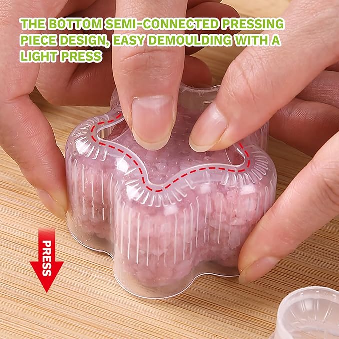3 Pack Rice Ball Mold, Sushi Mold Diy Sushi Cooking Tools For Japanese Boxed Meal Children Bento,Kitchen Tools Sushi Plates Rice Ball Mold Non Stick Sushi Rice Making Kit (Transparent, Mouse)