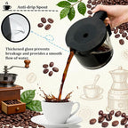 Carafe Compatible With Technivorm 89830 1.25L/40oz Glass Carafe, 10 Cup Carafe Replacement Compatible With Moccamaster KBG/CDG/KBGV Select/CD Series Coffee Machines, Scratch-resistant and durable.