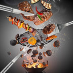 Dad Christmas Gifts from Daughter Son 19Pcs BBQ Grill Tools Set with Apron Portable Bag Heavy Duty Stainless Steel Grilling Utensils Barbecue Accessories Kit for Men Father Papa Birthday Present