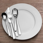 Mikasa, Delano Flatware Service for 4, 20 Piece Set, 18/0 Stainless Steel Silverware Set