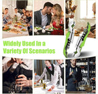 12 Pieces professional wine key wine opener Professional Waiter Corkscrews Stainless bottle opener Fold Serrated Foil Cutter Key for Family, Company Party,Bars,Restaurants(green)