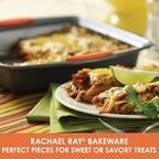 Rachael Ray Yum -o! Nonstick Bakeware Baking Pan / Nonstick Cake Pan, Square - 9 Inch, Gray