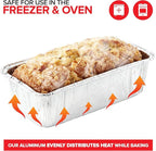 Aluminum Pans Bread Loaf Pans (30 Pack) 8x4 Aluminum Loaf Pan - 2 Lb Bread Tins, Standard Size, Compatible with Roadpro 12 Volt Portable Stove - Perfect for Baking Cakes, Bread, Meatloaf, Lasagna