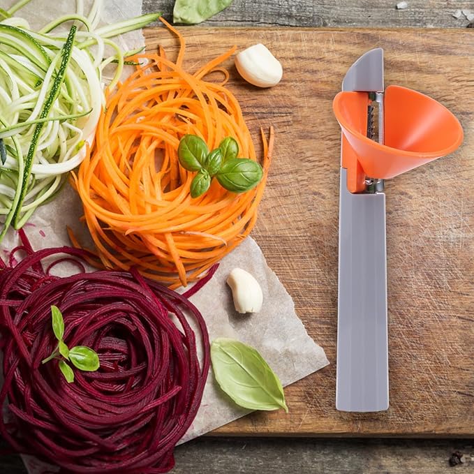 Multifunctional Peeler and Coarse Grater 3-in-1 Cooking Tool with Plastic Handle for Fruit and Vegetable Peeling, Slicing, and Shredding, Suitable for Salad Preparation