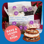 BāKIT Box Holiday Peppermint Trees Kit for Kids | DIY Christmas Cookie Decorating Kit | Fun Gingerbread House Alternative, Great Gift for Boys and Girls