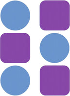 Leezmark 6pcs Jar Opener, Rubber Jar Opener Gripper Pads Kitchen Coasters Multi-function Jar Openers for Seniors with Arthritis Weak Hands(Blue, Purple)