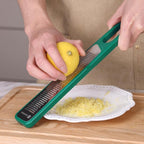linoroso Lemon Zester & Peeler 2 in 1, Multifunction Kitchen Tool - Handheld Grater for Cheese, Lemon, Peeler for Potato, Carrot, Cucumber - Razor Sharp Stainless Steel Blade with Protective Cover
