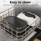 26QT Electric Roaster Oven, Electric Turkey Roaster with Viewing & Self-basting Lid, Stainless Steel Turkey Roaster Oven, White