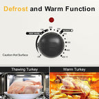 RoyalCraft 24-Quart Electric Roaster Oven with Visible Self-Basting Lid, Turkey Roaster Oven with Removable Pan and Rack, Perfect for Large Meals and Holiday Feasts, White