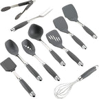 Anolon 10-Piece Nylon Mixed Tool Set, Graphite