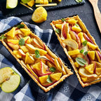 Boao 3 Pcs Rectangular Tart Pans 14‘'/10‘'/4‘' Nonstick Quiche Pan with Removable Loose Bottom Fluted Edges for Thanksgiving Christmas Pies, Biscuits, Cakes, Desserts, Bread