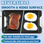 BAC609 Reversible Griddle for Traeger PRO 575 TFB57GLE PRO 780 TFB88PZD Century 22 Century Eastwood 22 Eastwood 34 Grill Accessories Traeger Ironwood XL, Exas Elite 34, Pro 20 Accessories 18.2" x 11"
