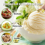 Cookie Scoop 2 Tbsp for Baking, Professional Stainless Steel Ice Cream Scoop 44mm, Melon Baller Muffin Scoop, Good Soft Grips, Quick Trigger Release, 30ml (2 Tablespoon)