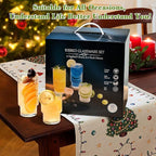 ISMASOAN Small Ribbed Glassware Set of 12, Glass Cups 12 oz and 7 oz, Fluted Glassware, Stackable Glasses, Cups for Kitchen, Gift Box Set